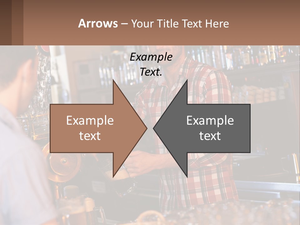 A Man Making A Drink At A Bar PowerPoint Template