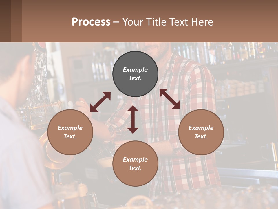 A Man Making A Drink At A Bar PowerPoint Template