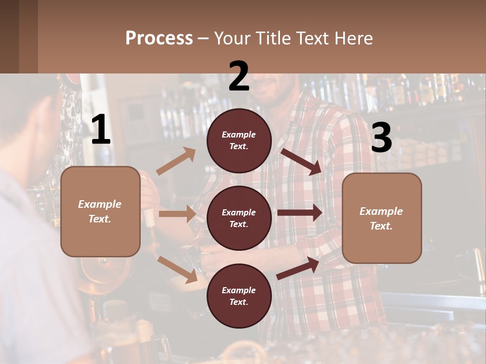 A Man Making A Drink At A Bar PowerPoint Template