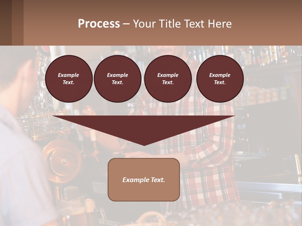 A Man Making A Drink At A Bar PowerPoint Template