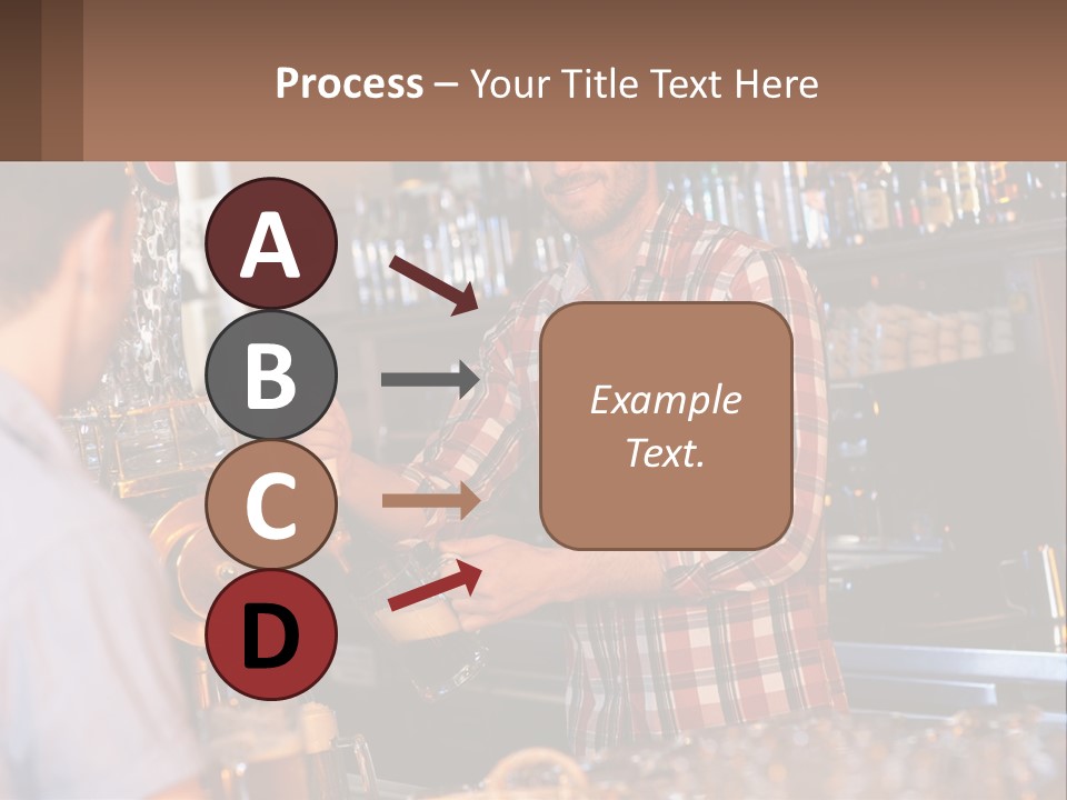 A Man Making A Drink At A Bar PowerPoint Template