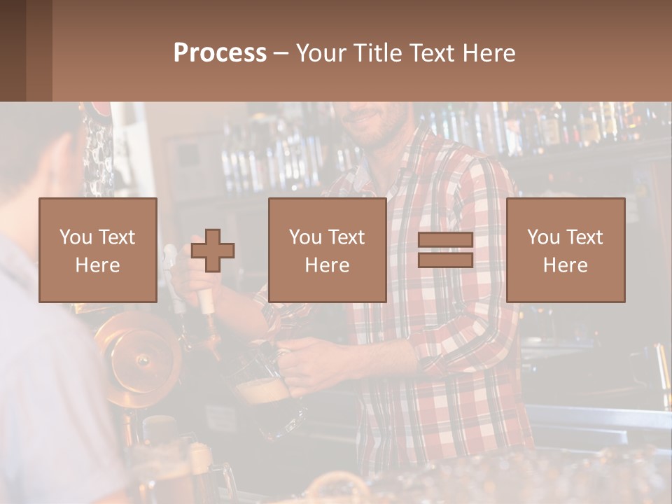 A Man Making A Drink At A Bar PowerPoint Template