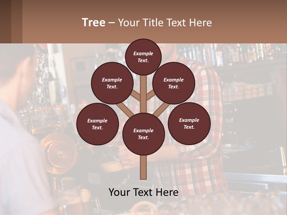 A Man Making A Drink At A Bar PowerPoint Template