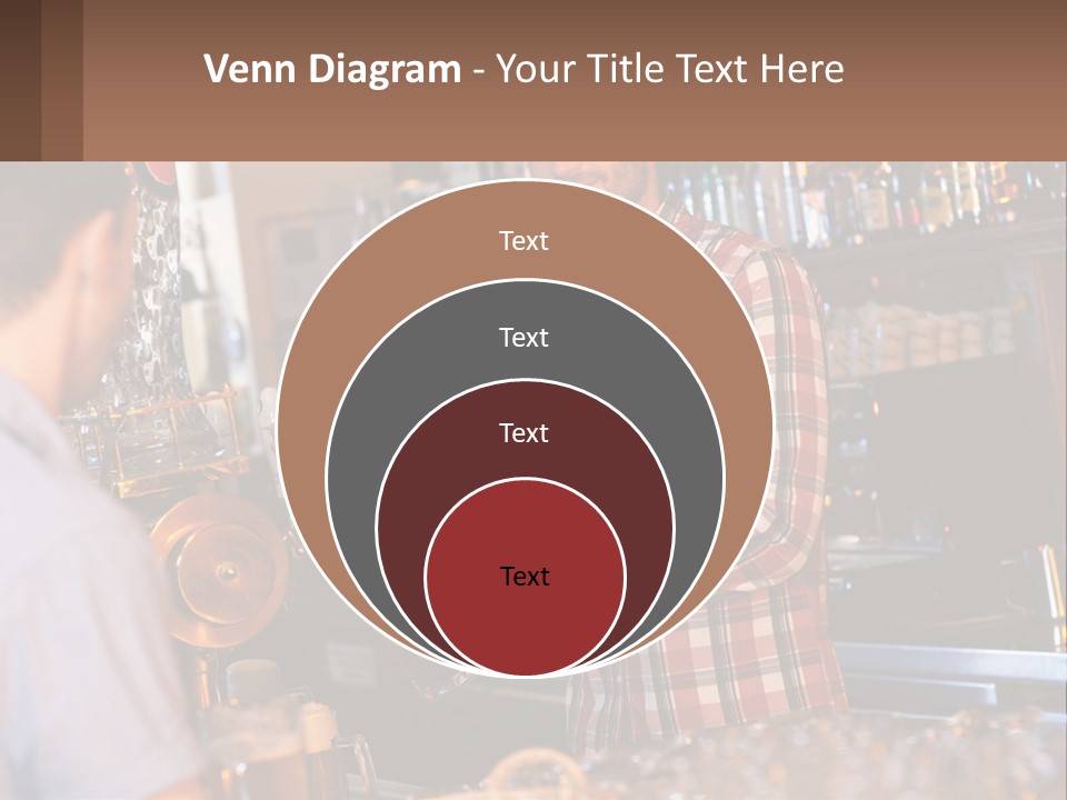 A Man Making A Drink At A Bar PowerPoint Template