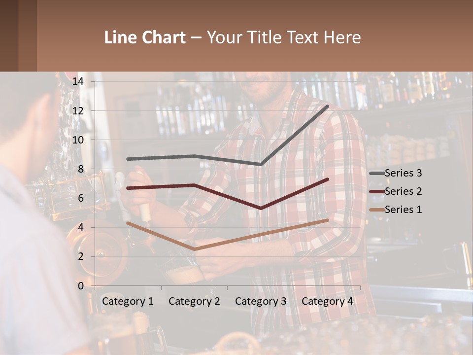 A Man Making A Drink At A Bar PowerPoint Template