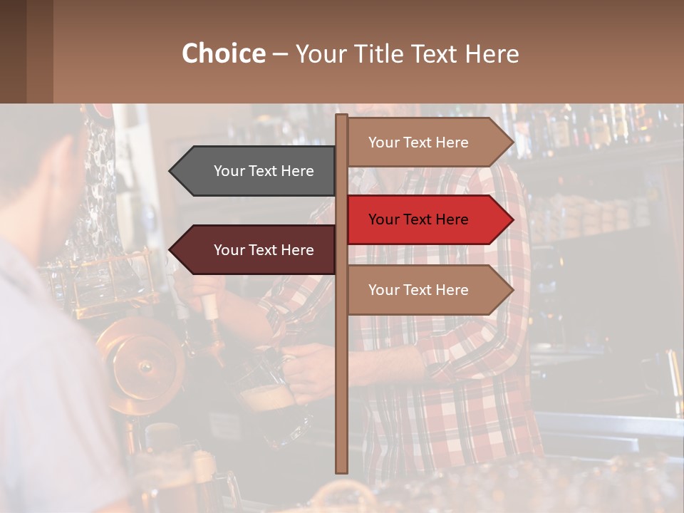 A Man Making A Drink At A Bar PowerPoint Template