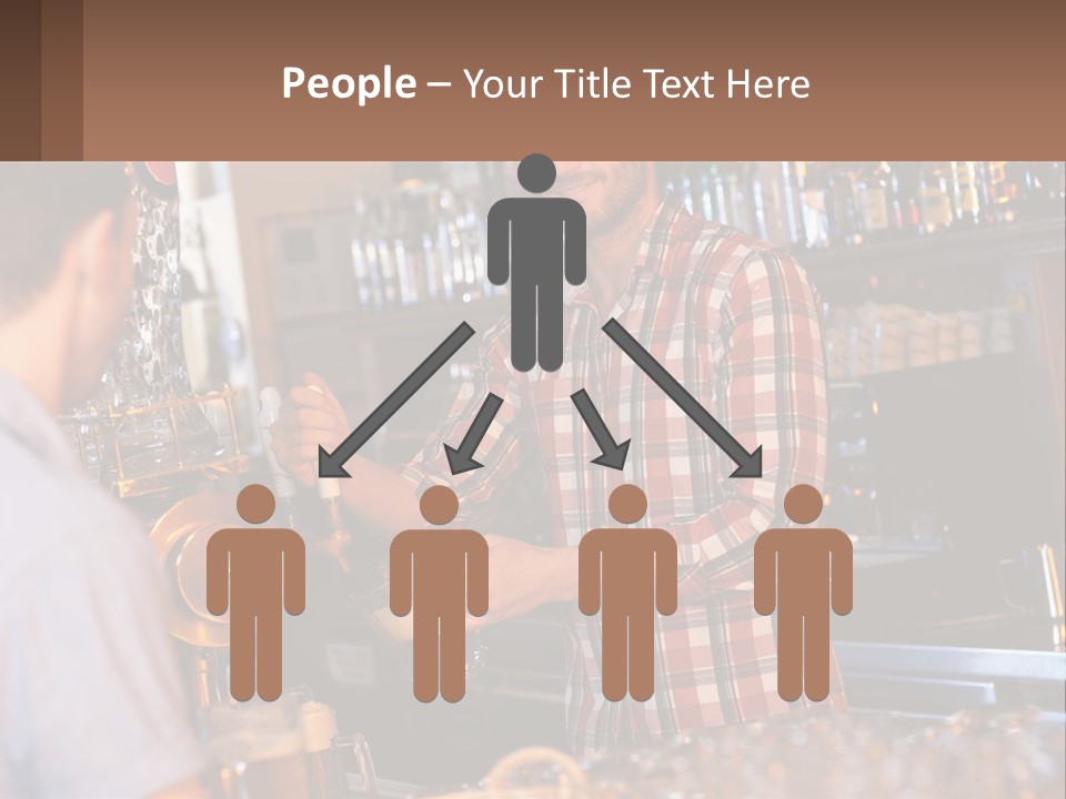 A Man Making A Drink At A Bar PowerPoint Template