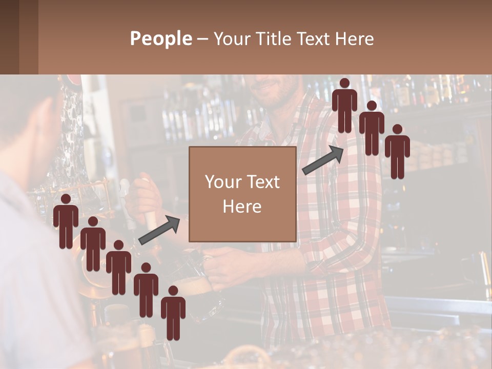 A Man Making A Drink At A Bar PowerPoint Template