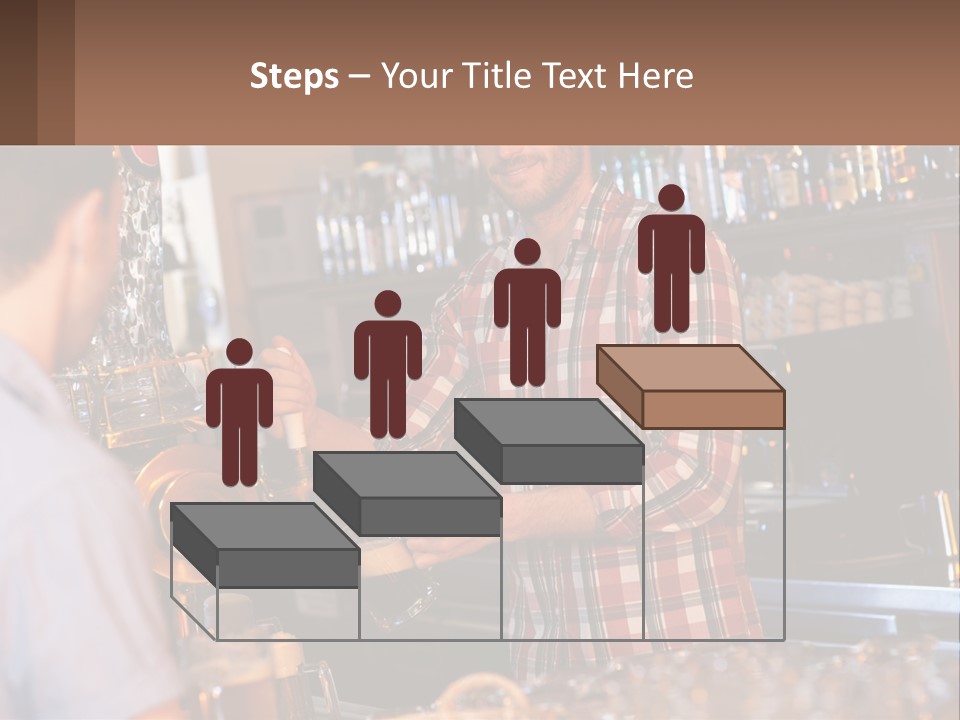 A Man Making A Drink At A Bar PowerPoint Template