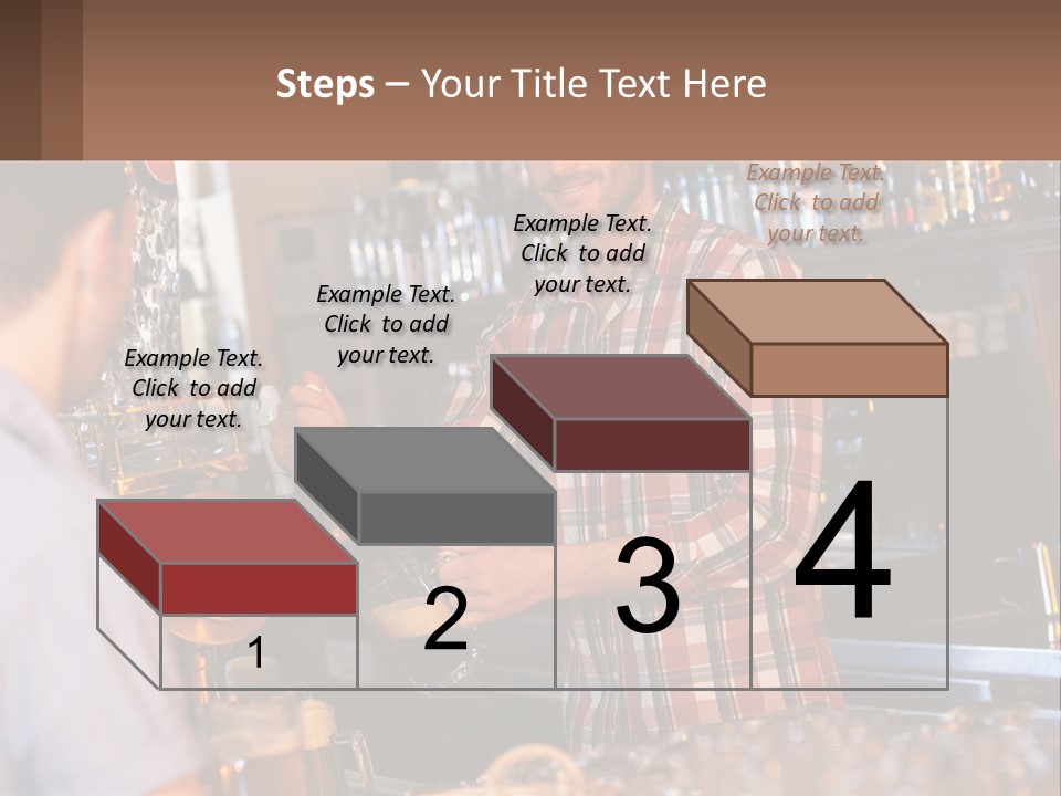 A Man Making A Drink At A Bar PowerPoint Template