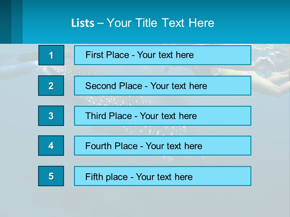 A Woman Swimming Next To A Whale In The Ocean PowerPoint Template
