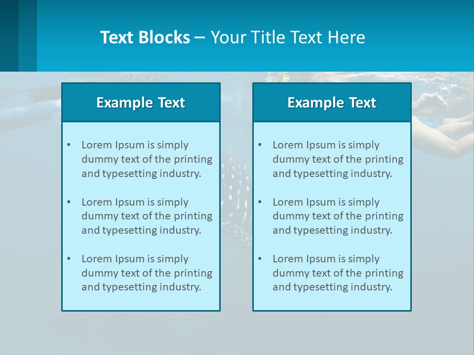 A Woman Swimming Next To A Whale In The Ocean PowerPoint Template
