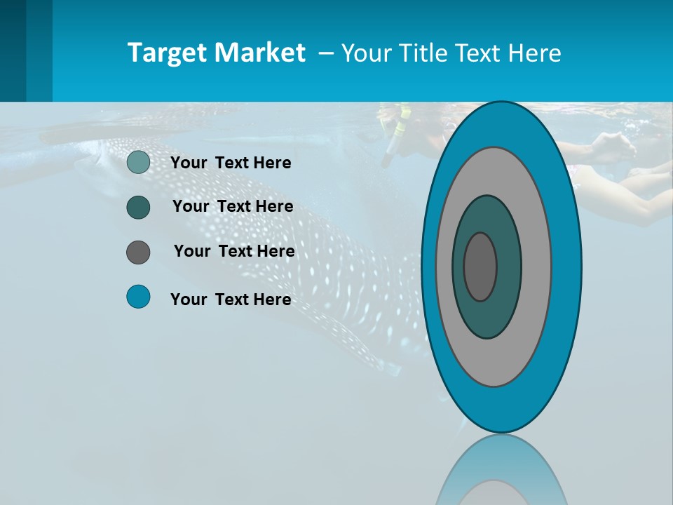 A Woman Swimming Next To A Whale In The Ocean PowerPoint Template