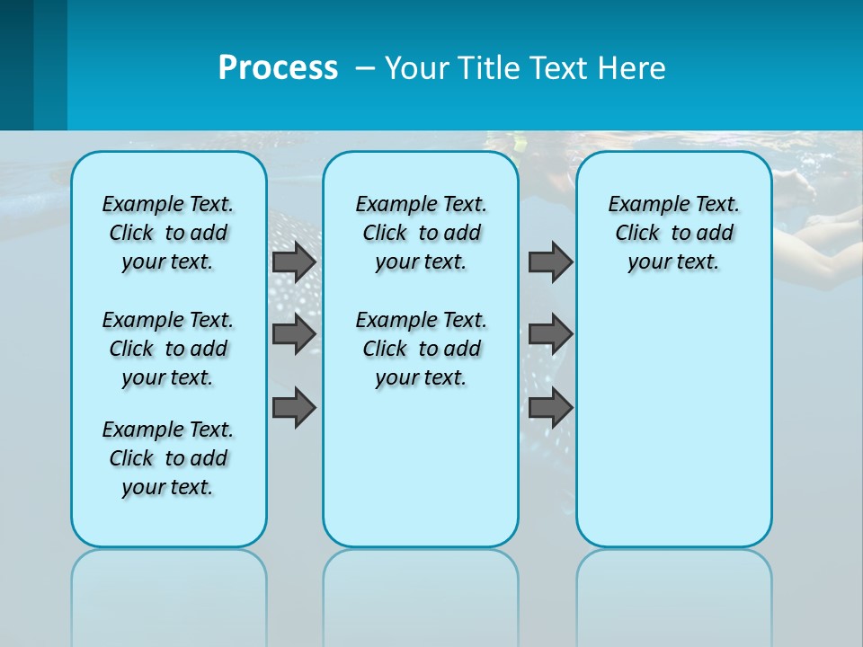 A Woman Swimming Next To A Whale In The Ocean PowerPoint Template