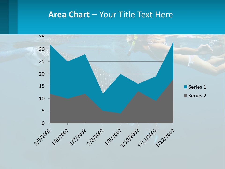 A Woman Swimming Next To A Whale In The Ocean PowerPoint Template