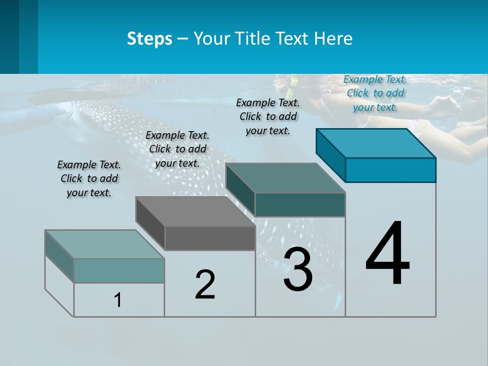 A Woman Swimming Next To A Whale In The Ocean PowerPoint Template