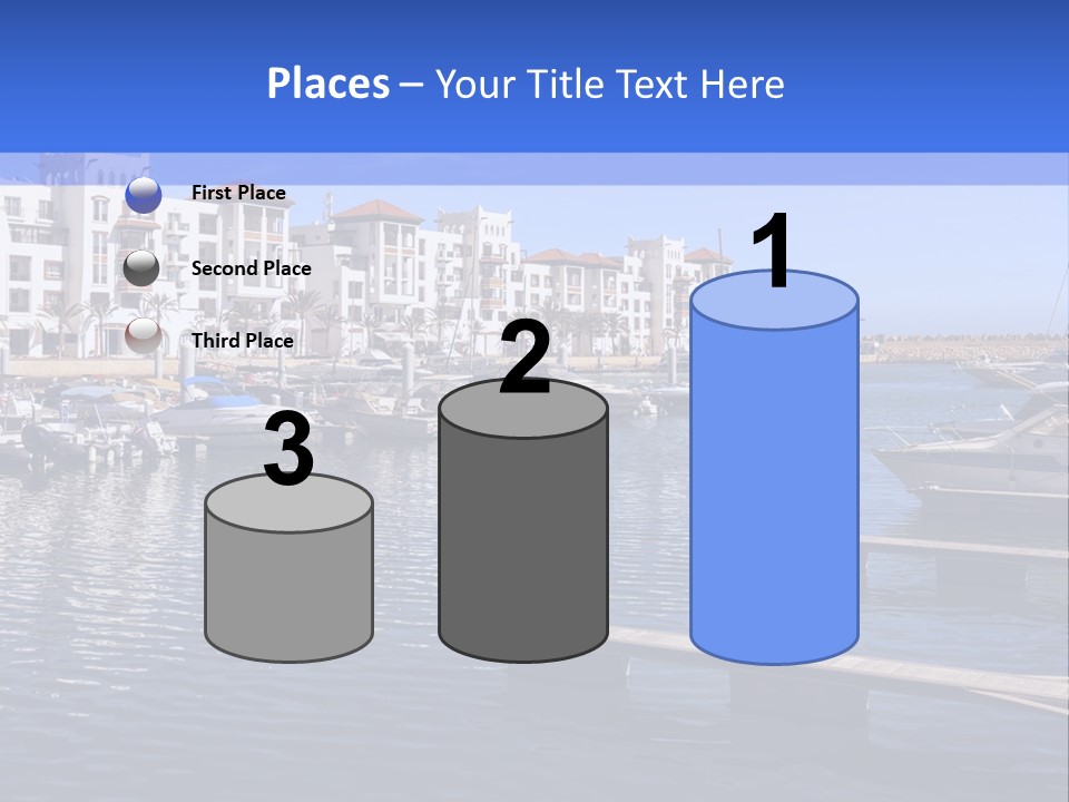 A Large Body Of Water Filled With Lots Of Boats PowerPoint Template