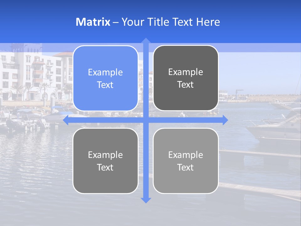 A Large Body Of Water Filled With Lots Of Boats PowerPoint Template