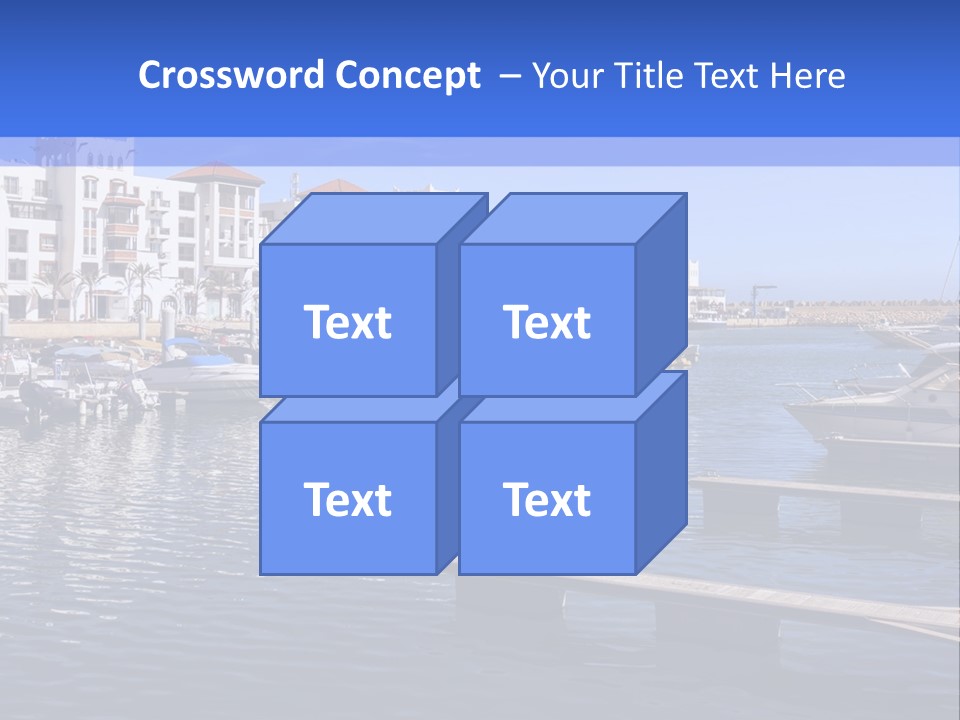 A Large Body Of Water Filled With Lots Of Boats PowerPoint Template