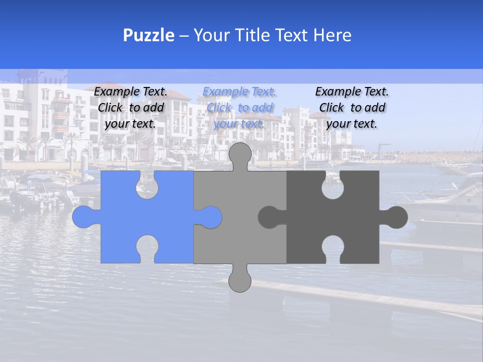 A Large Body Of Water Filled With Lots Of Boats PowerPoint Template