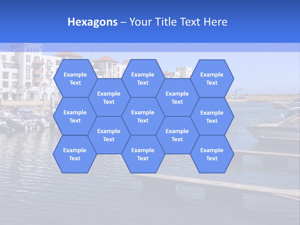 A Large Body Of Water Filled With Lots Of Boats PowerPoint Template