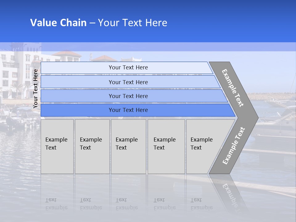 A Large Body Of Water Filled With Lots Of Boats PowerPoint Template