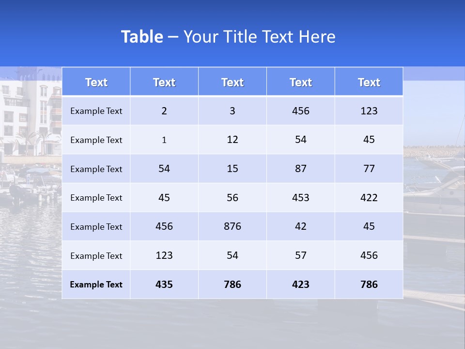 A Large Body Of Water Filled With Lots Of Boats PowerPoint Template