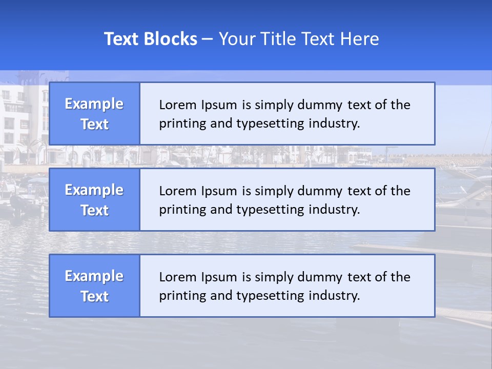 A Large Body Of Water Filled With Lots Of Boats PowerPoint Template