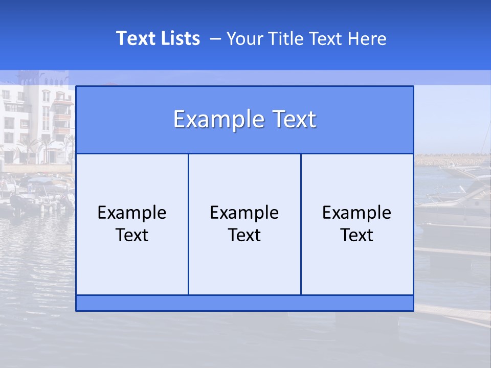 A Large Body Of Water Filled With Lots Of Boats PowerPoint Template