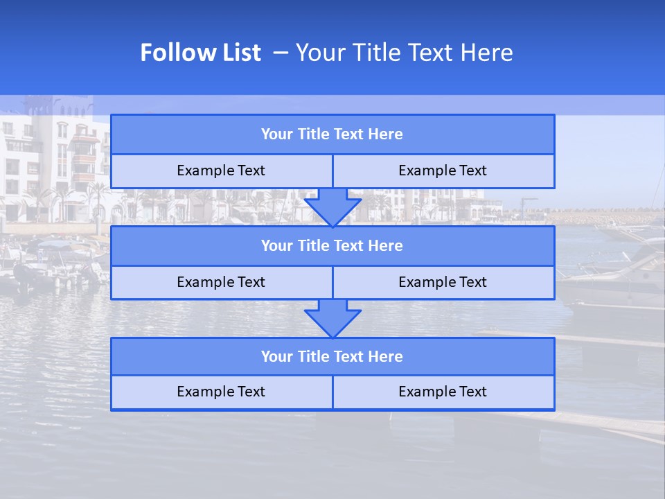 A Large Body Of Water Filled With Lots Of Boats PowerPoint Template