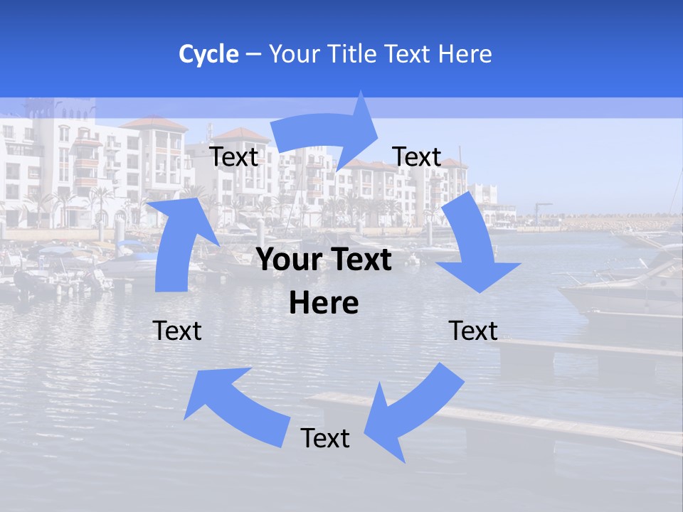 A Large Body Of Water Filled With Lots Of Boats PowerPoint Template