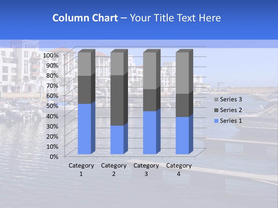 A Large Body Of Water Filled With Lots Of Boats PowerPoint Template