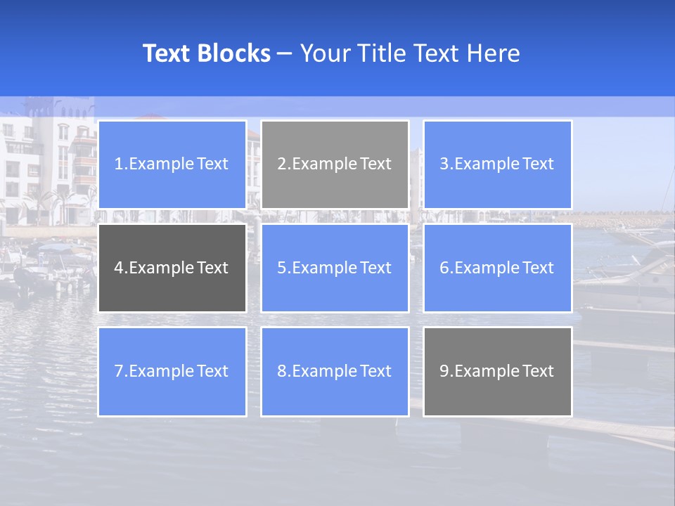 A Large Body Of Water Filled With Lots Of Boats PowerPoint Template