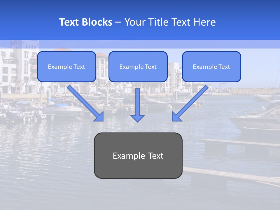 A Large Body Of Water Filled With Lots Of Boats PowerPoint Template