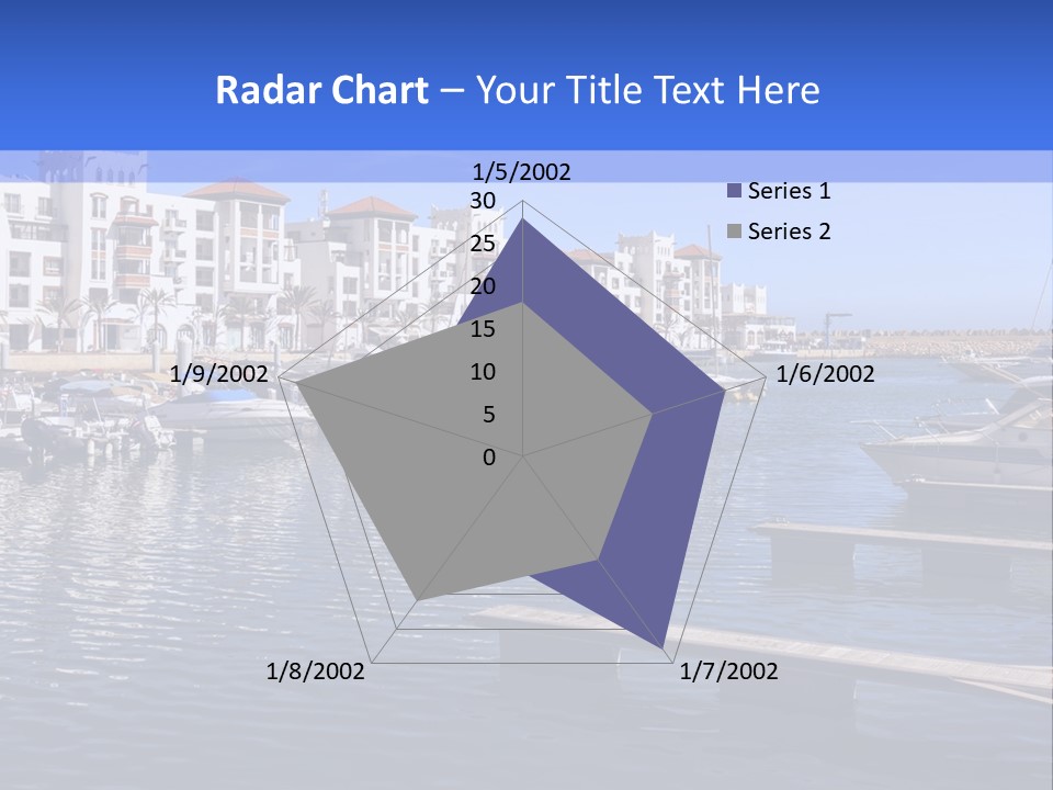 A Large Body Of Water Filled With Lots Of Boats PowerPoint Template