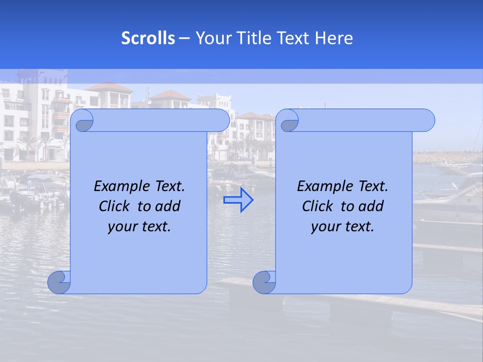 A Large Body Of Water Filled With Lots Of Boats PowerPoint Template