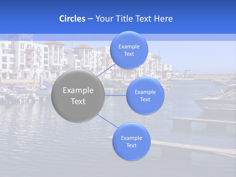 A Large Body Of Water Filled With Lots Of Boats PowerPoint Template