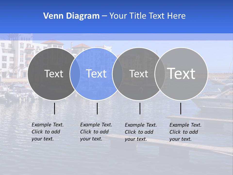 A Large Body Of Water Filled With Lots Of Boats PowerPoint Template