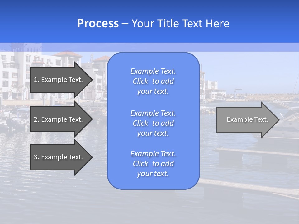 A Large Body Of Water Filled With Lots Of Boats PowerPoint Template