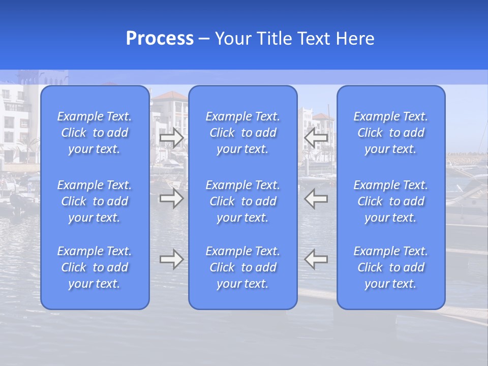 A Large Body Of Water Filled With Lots Of Boats PowerPoint Template