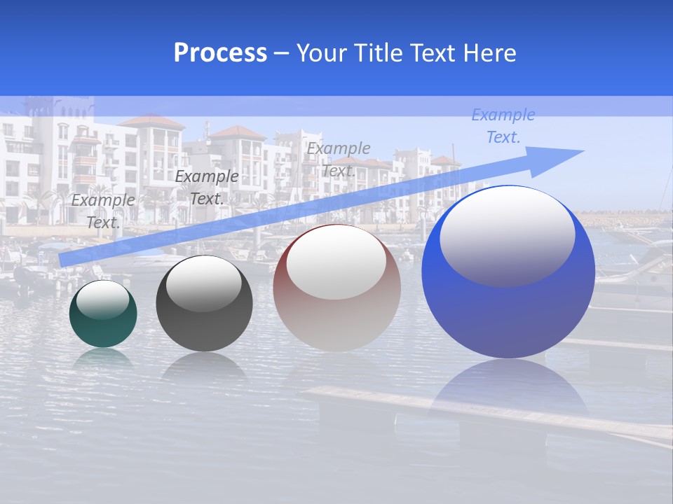 A Large Body Of Water Filled With Lots Of Boats PowerPoint Template