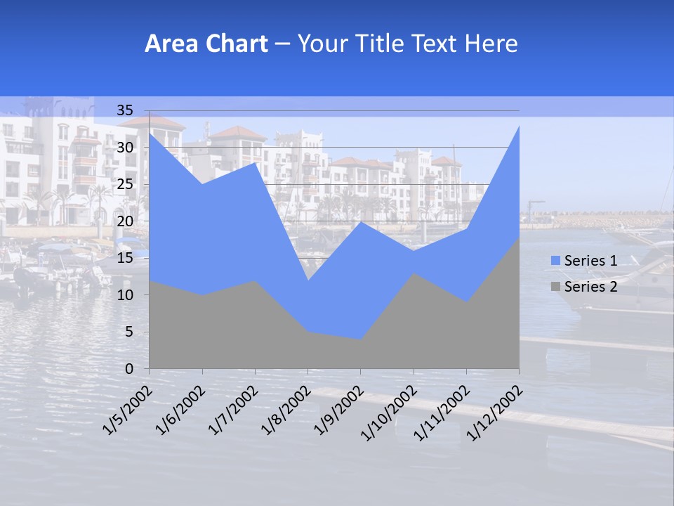 A Large Body Of Water Filled With Lots Of Boats PowerPoint Template