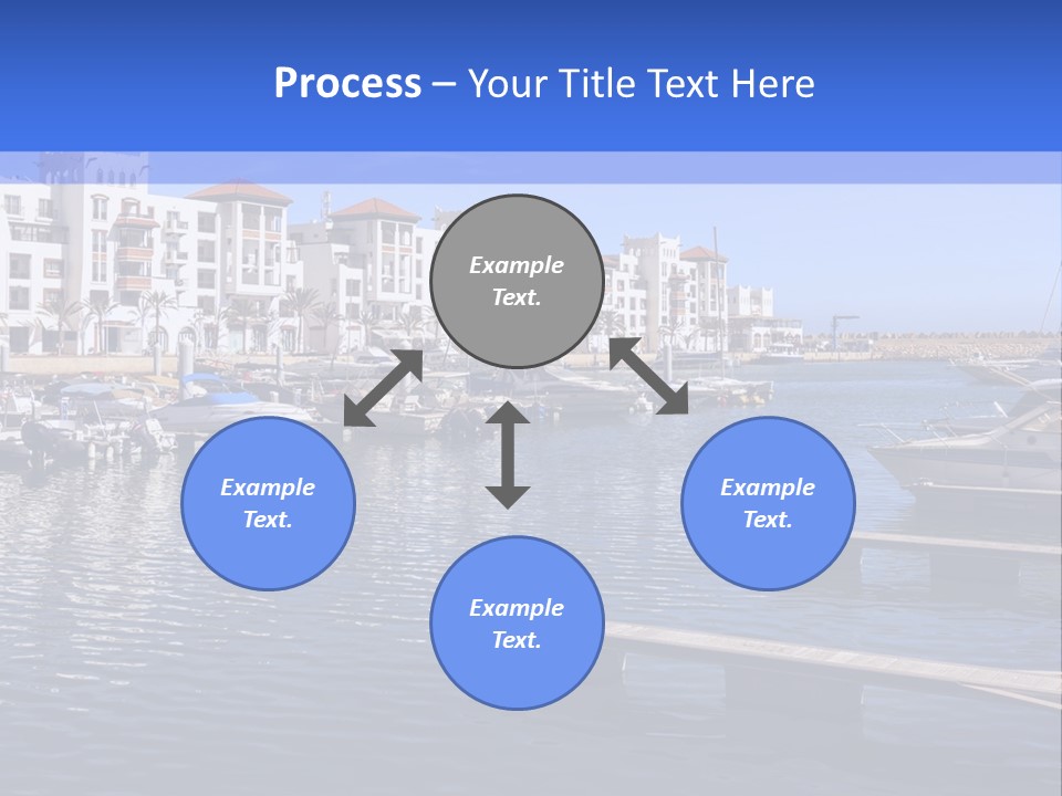 A Large Body Of Water Filled With Lots Of Boats PowerPoint Template