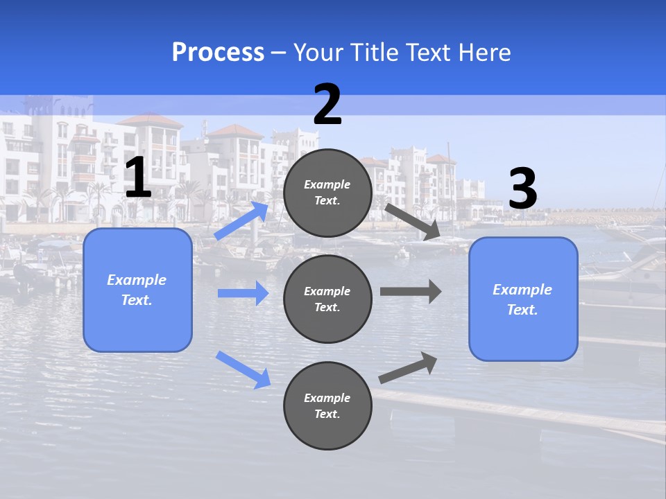 A Large Body Of Water Filled With Lots Of Boats PowerPoint Template