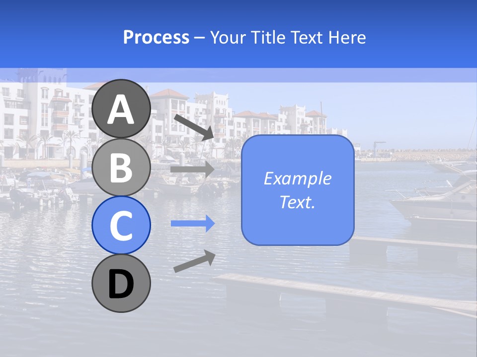 A Large Body Of Water Filled With Lots Of Boats PowerPoint Template