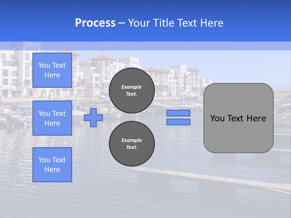A Large Body Of Water Filled With Lots Of Boats PowerPoint Template