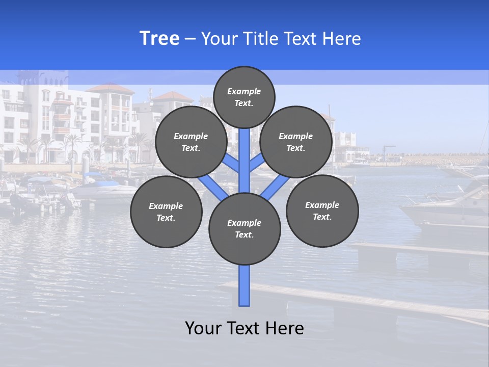 A Large Body Of Water Filled With Lots Of Boats PowerPoint Template