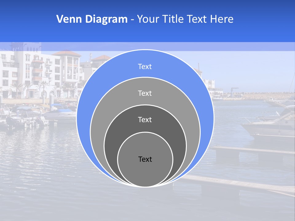 A Large Body Of Water Filled With Lots Of Boats PowerPoint Template