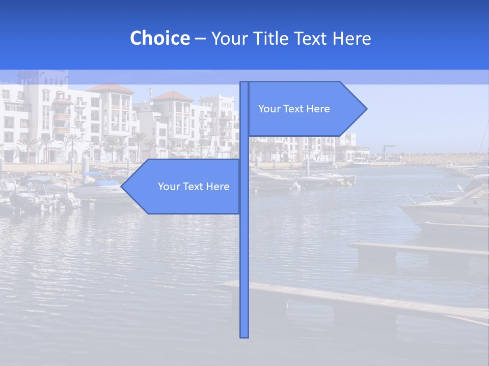 A Large Body Of Water Filled With Lots Of Boats PowerPoint Template