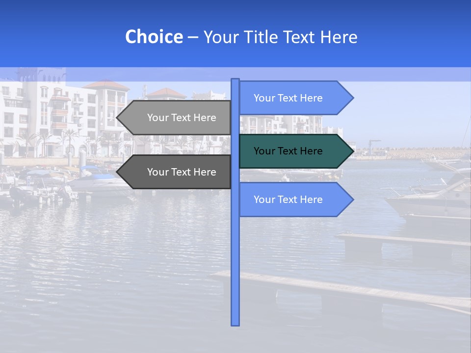 A Large Body Of Water Filled With Lots Of Boats PowerPoint Template
